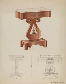 Table, c. 1936. Creator: Wellington Blewett