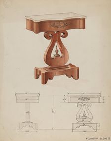 Table, c. 1936. Creator: Wellington Blewett