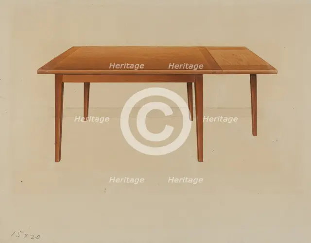 Table, c. 1937. Creator: Anne Ger.