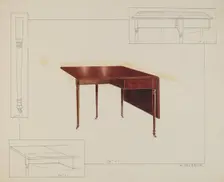 Table, c. 1937. Creator: Alfred Walbeck