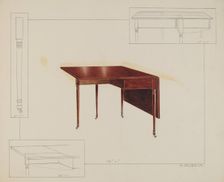 Table, c. 1937. Creator: Alfred Walbeck