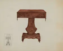 Table, c. 1937. Creator: Edna C. Rex