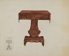 Table, c. 1937. Creator: Edna C. Rex