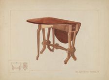 Table, c. 1937. Creator: Ernest A Towers Jr