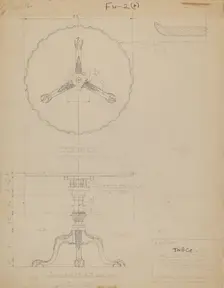 Table, c. 1937. Creator: Frank Wenger