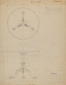 Table, c. 1937. Creator: Frank Wenger