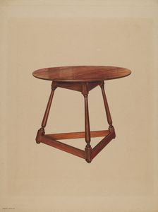 Table, c. 1937. Creator: Harry Eisman