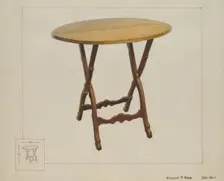 Table, c. 1937. Creator: Vincent P. Rosel