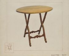 Table, c. 1937. Creator: Vincent P. Rosel