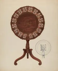 Table, c. 1939. Creator: Charles Bowman