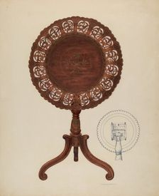 Table, c. 1939. Creator: Charles Bowman