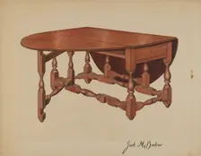 Table, c. 1940. Creator: Jack Bochner