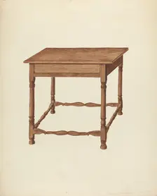 Table, c. 1953. Creator: Frederick Jackson