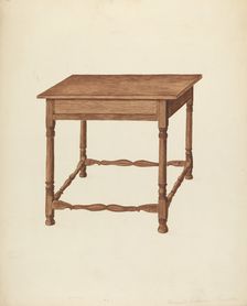 Table, c. 1953. Creator: Frederick Jackson