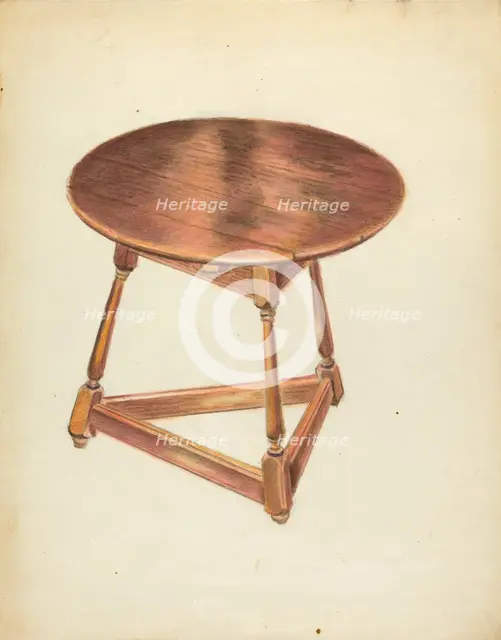 Table, c. 1953. Creator: Harry Eisman.