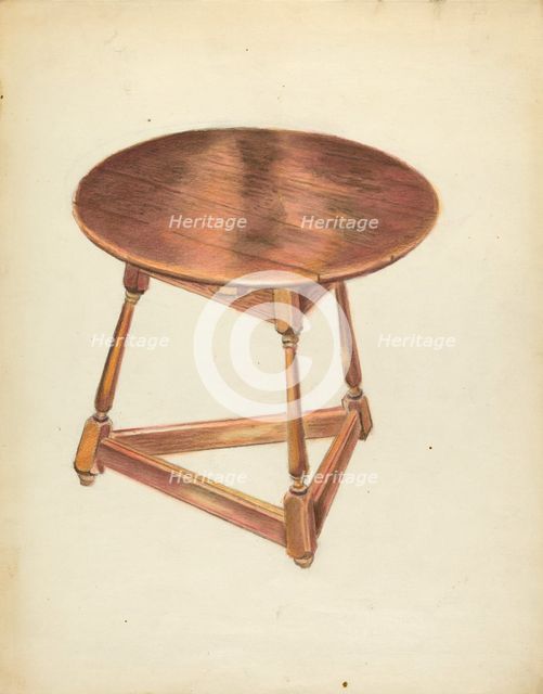Table, c. 1953. Creator: Harry Eisman.