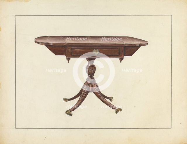 Table, c. 1953. Creator: John Garay.