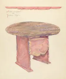Table, c. 1953. Creator: Unknown