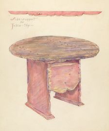 Table, c. 1953. Creator: Unknown