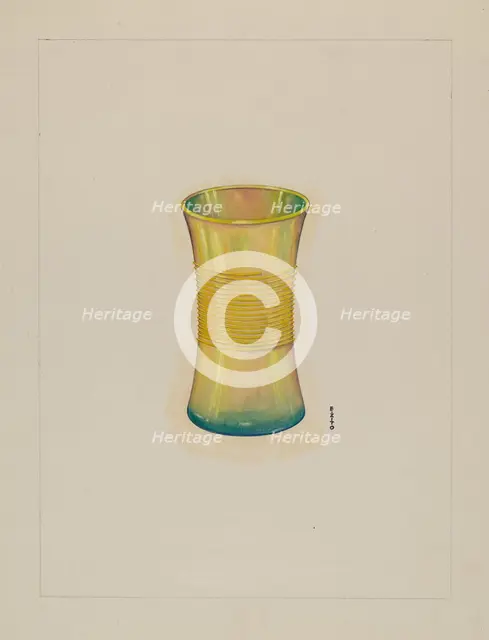 Table Glass, c. 1940. Creator: Emilio Zito.