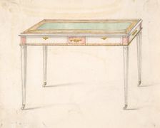 Table Design, 19th century. Creator: Anon