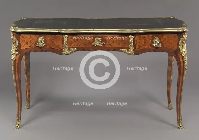 Table Desk (Bureau Plat), c. 1750- 1760. Creator: Bernard II van Riesen Burgh (Dutch, 1766).