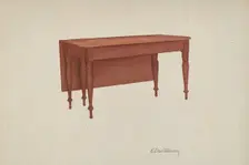 Table (Dining?), 1935/1942. Creator: Edward D. Williams