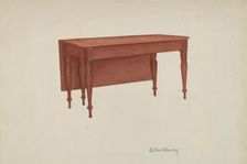 Table (Dining?), 1935/1942. Creator: Edward D. Williams