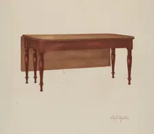 Table (Dining?), 1935/1942. Creator: George V. Vezolles