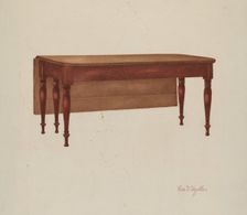 Table (Dining?), 1935/1942. Creator: George V. Vezolles