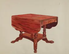 Table-drop Leaf, 1935/1942. Creator: Unknown
