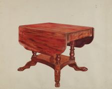 Table-drop Leaf, 1935/1942. Creator: Unknown