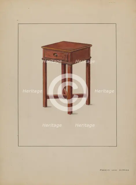 Table (Occasional), c. 1936. Creator: Francis Law Durand.