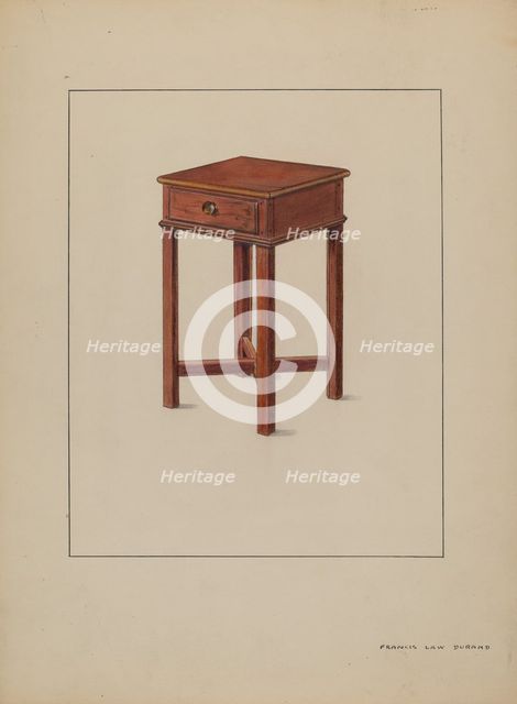 Table (Occasional), c. 1936. Creator: Francis Law Durand.