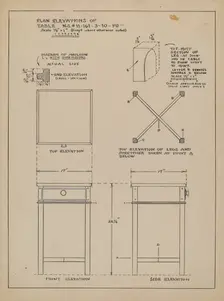 Table (Occassional), c. 1936. Creator: Francis Law Durand
