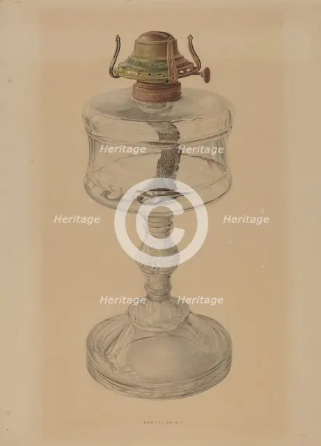 Table Lamp, 1935/1942. Creator: Samuel Faigin.