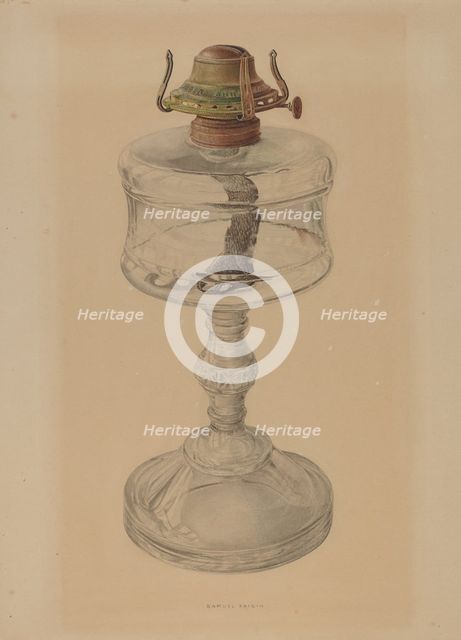 Table Lamp, 1935/1942. Creator: Samuel Faigin.