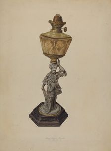Table Lamp, 1939. Creator: Lloyd Charles Lemcke