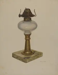 Table Lamp, c. 1942. Creator: Irving L. Biehn