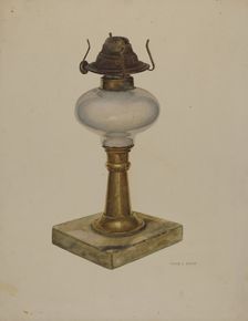 Table Lamp, c. 1942. Creator: Irving L. Biehn