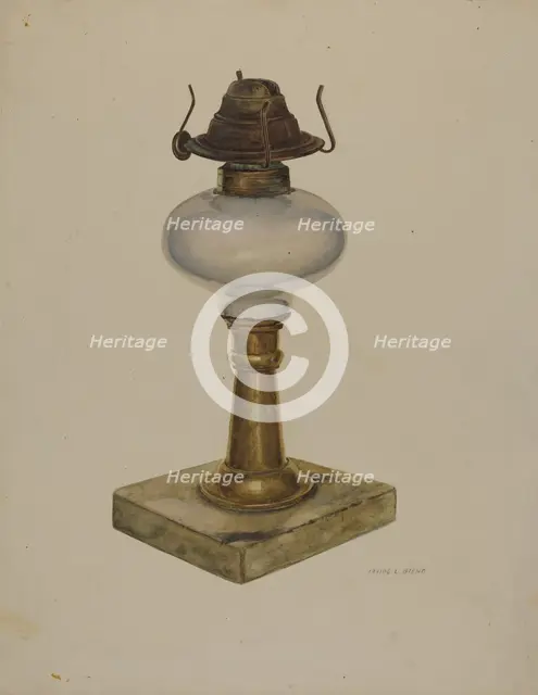 Table Lamp, c. 1942. Creator: Irving L. Biehn.