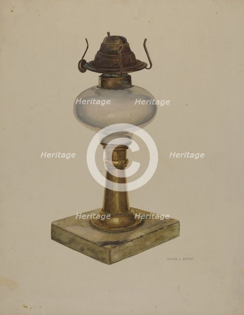 Table Lamp, c. 1942. Creator: Irving L. Biehn.