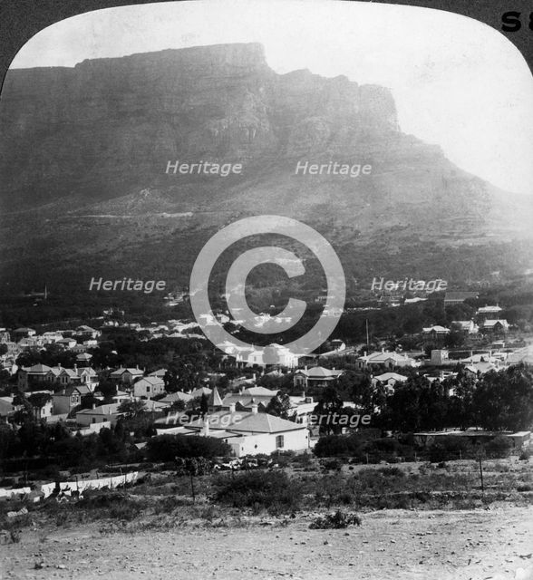 Table Mountain, Cape Town, South Africa.Artist: Underwood & Underwood