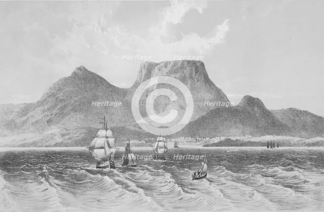'Table Mountan - Cape of Good Hope', c1880. Artist: Unknown.