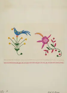Table Scarf, c. 1937. Creator: Ruth M. Barnes