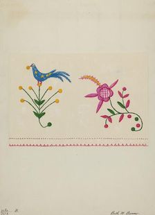 Table Scarf, c. 1937. Creator: Ruth M. Barnes