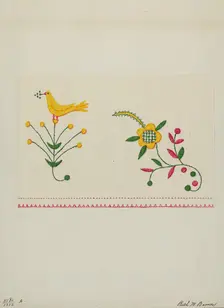 Table Scarf, c. 1937. Creator: Ruth M. Barnes