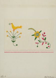 Table Scarf, c. 1937. Creator: Ruth M. Barnes
