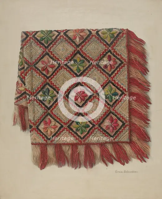 Table Scarf, c. 1938. Creator: Erwin Schwabe.