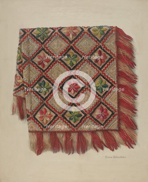 Table Scarf, c. 1938. Creator: Erwin Schwabe.